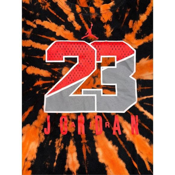 Air Jordan Orange Tie-Dye Tee - Picture 3 of 4